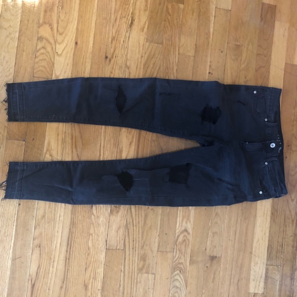 Black Ripped Jeans - Picture 2 of 5